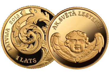 Latvijas zelta jubilejas 1 lats 