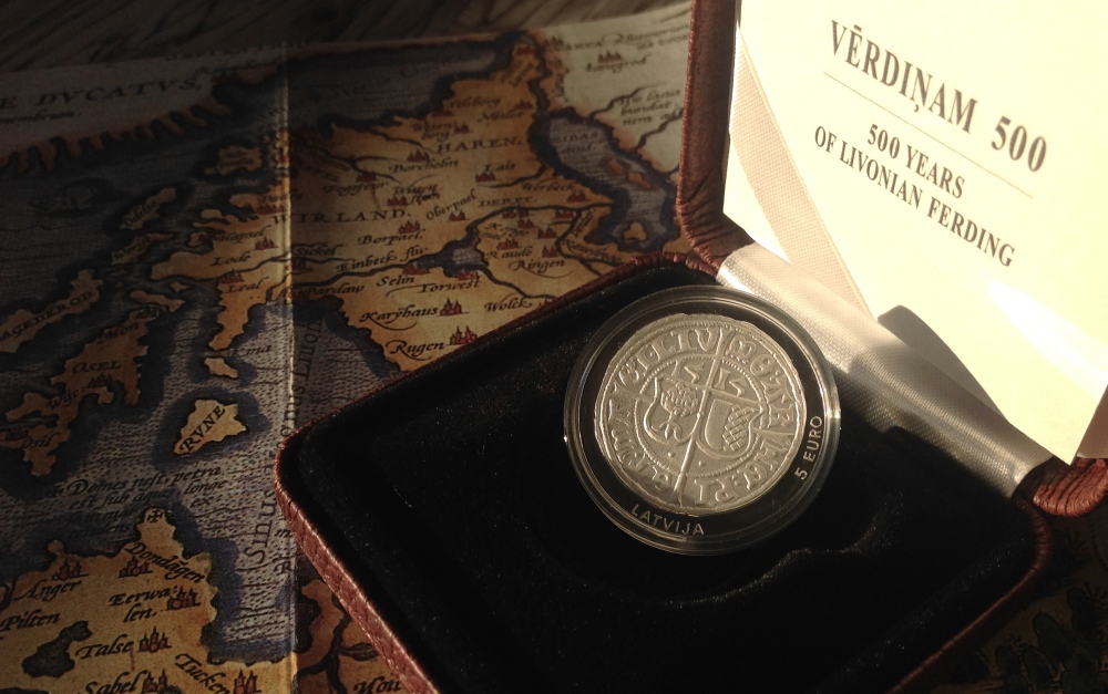 vērdiņam 500 monēta